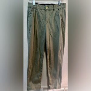 Wit & Wisdom Green Tapered Ankle Jeans Womens 8 Elastic Waist